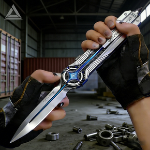 官方正版三角洲行动金属模型北极星刀玩具弹射伸缩武器未开刃男孩