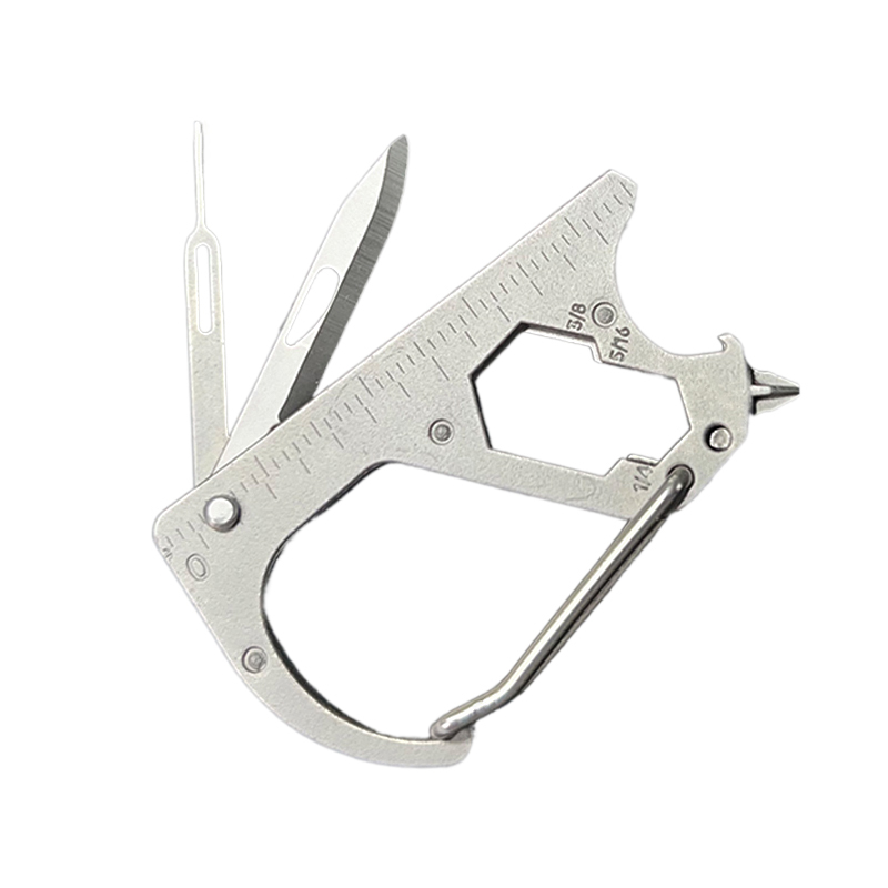 多功能钥匙扣组合工具卡针小刀