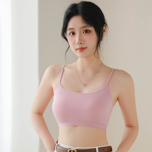 zcyurui煜蕊纯棉女聚拢吊带文胸