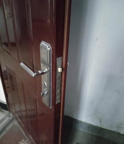 通用型304不锈钢防盗门锁套装锁体超c级锁心拉手门把手家用大门锁