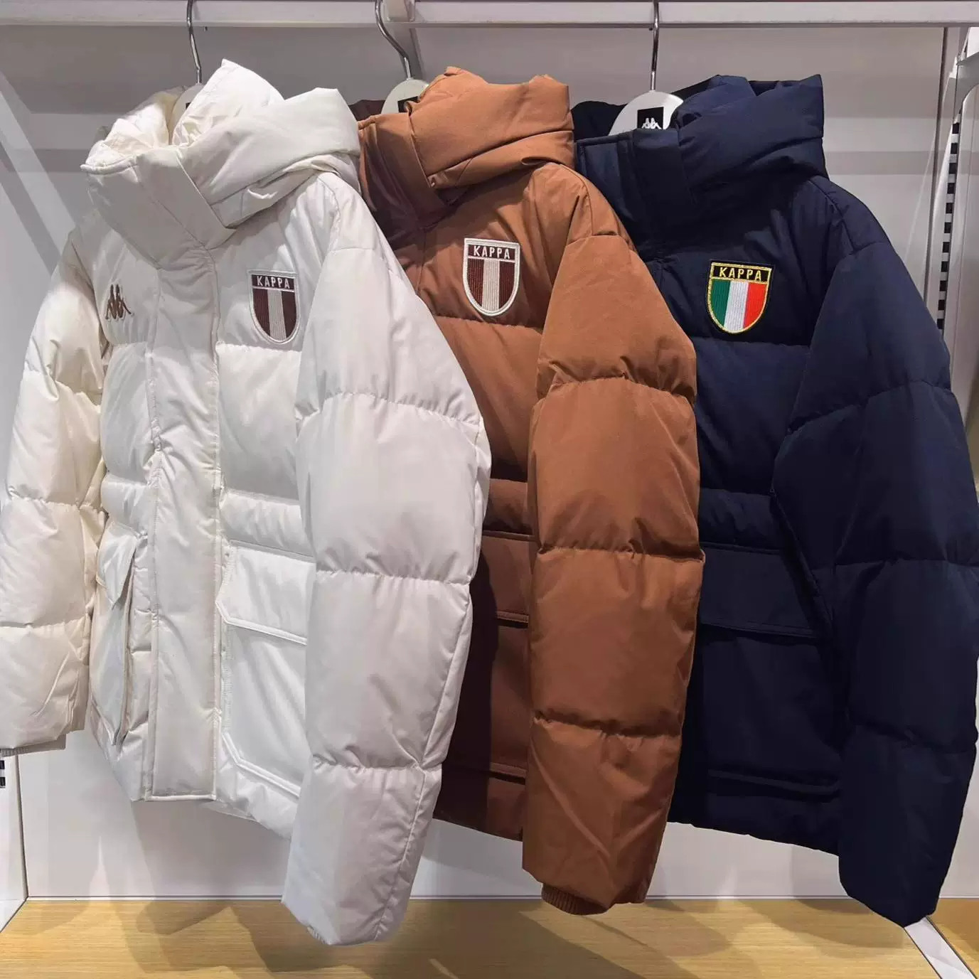 KAPPA卡帕连帽加厚保暖羽绒服