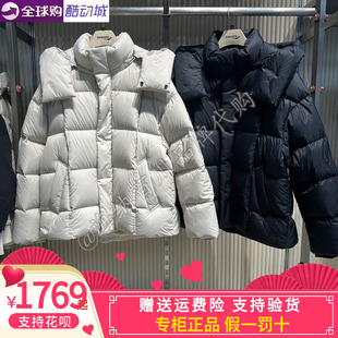 SAUCONY索康尼2025冬连帽短款羽绒服女蓬松面包服外套SA1250DJ17L