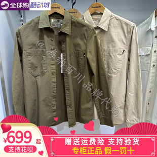 Timberland添柏岚23新款男子衬衫休闲户外舒适长袖商务外套A2AV8