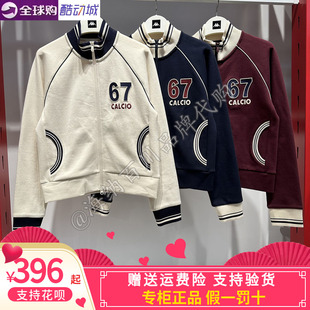 卡帕KAPPA背靠背女款 运动休闲针织棒球服K0G22WK01 2026春款