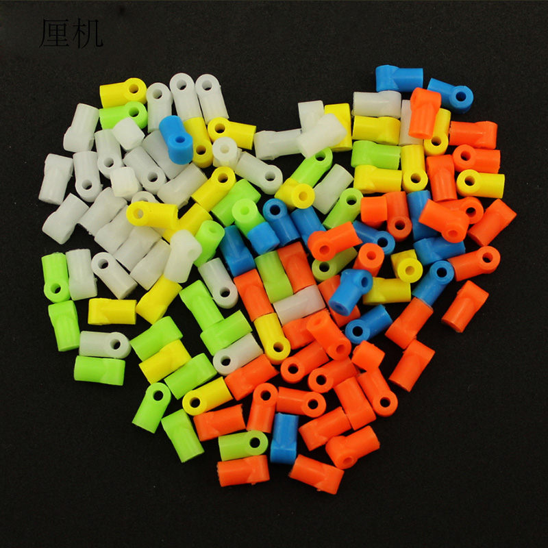 三通部件 多功能连接件车架轴套配件延长直角搭配安装创客DIY手工