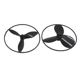 带圈三叶螺旋桨 塑料风叶学生手工小风扇风能动力车玩具配件DIY