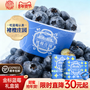 褚橙庄园蓝莓礼盒鲜果花香脆甜新鲜高山水果当季现摘蓝莓大果淘