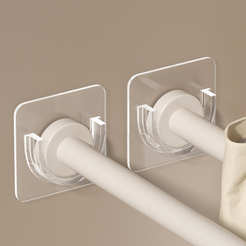 伸缩杆固定托免打孔晾衣杆底部固定器衣柜挂衣杆窗帘承重支撑贴,收纳整理,挂钩/粘钩,淘宝优惠券,粉丝福利购,淘宝优惠卷