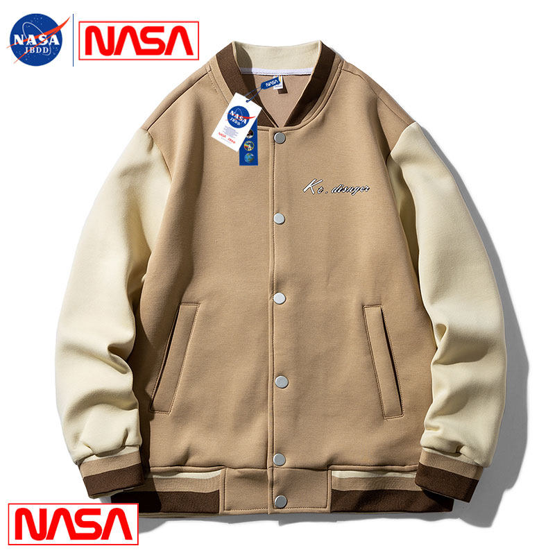 nasa官网联名潮牌外套男春秋季青年情侣休闲夹克男装外穿上衣服