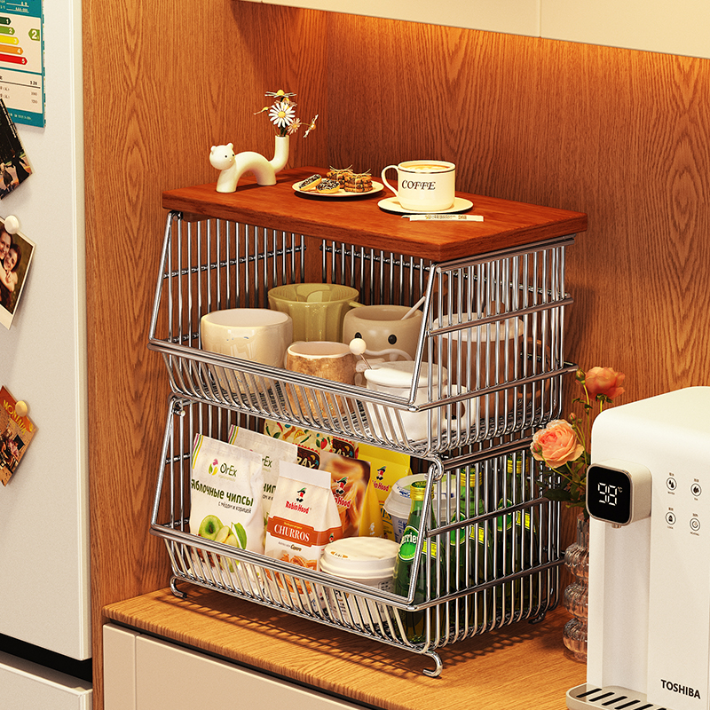 中古零食置物架多层收纳盒