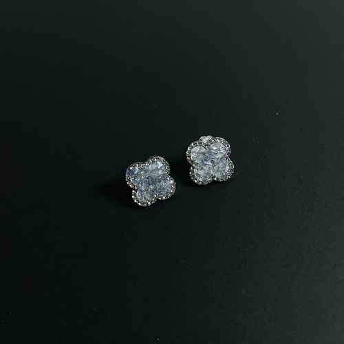 Vintage古著 【Blue-leaves】耳钉