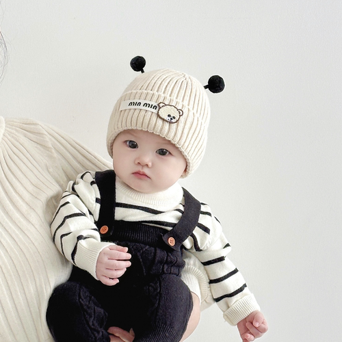 秋冬季婴幼儿可爱保暖针织帽