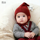 婴儿帽子秋冬季 可爱新生星星精灵帽小月龄男女宝宝保暖护耳帽 韩版