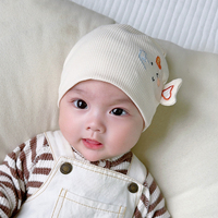 欢乐小象婴儿帽子春秋款可爱纯棉胎帽春季薄款新生儿男女宝宝帽子