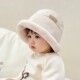 洋气加绒婴儿渔夫帽冬季 宝宝帽子秋冬款 韩版 女童男孩加厚护耳盆帽