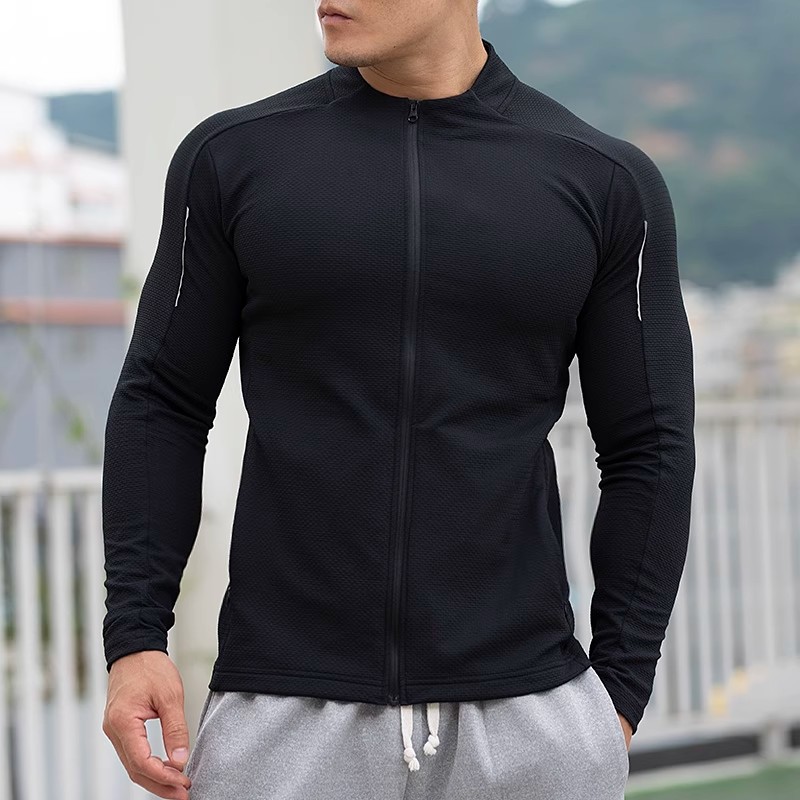 速干长袖跑步立领卫衣训练运动服