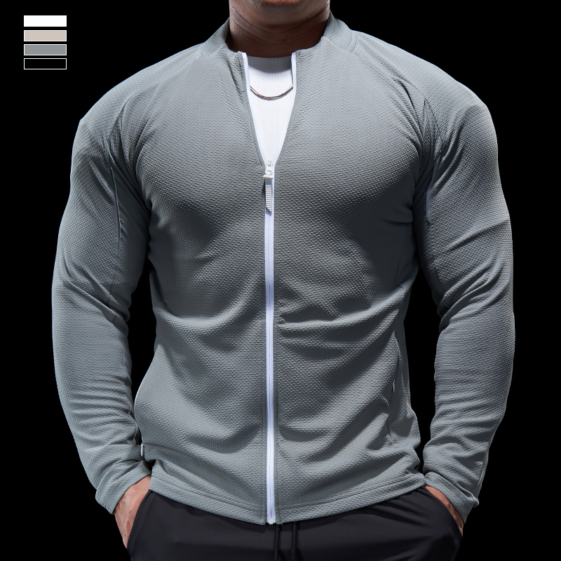 健身运动男夹克外套长袖
