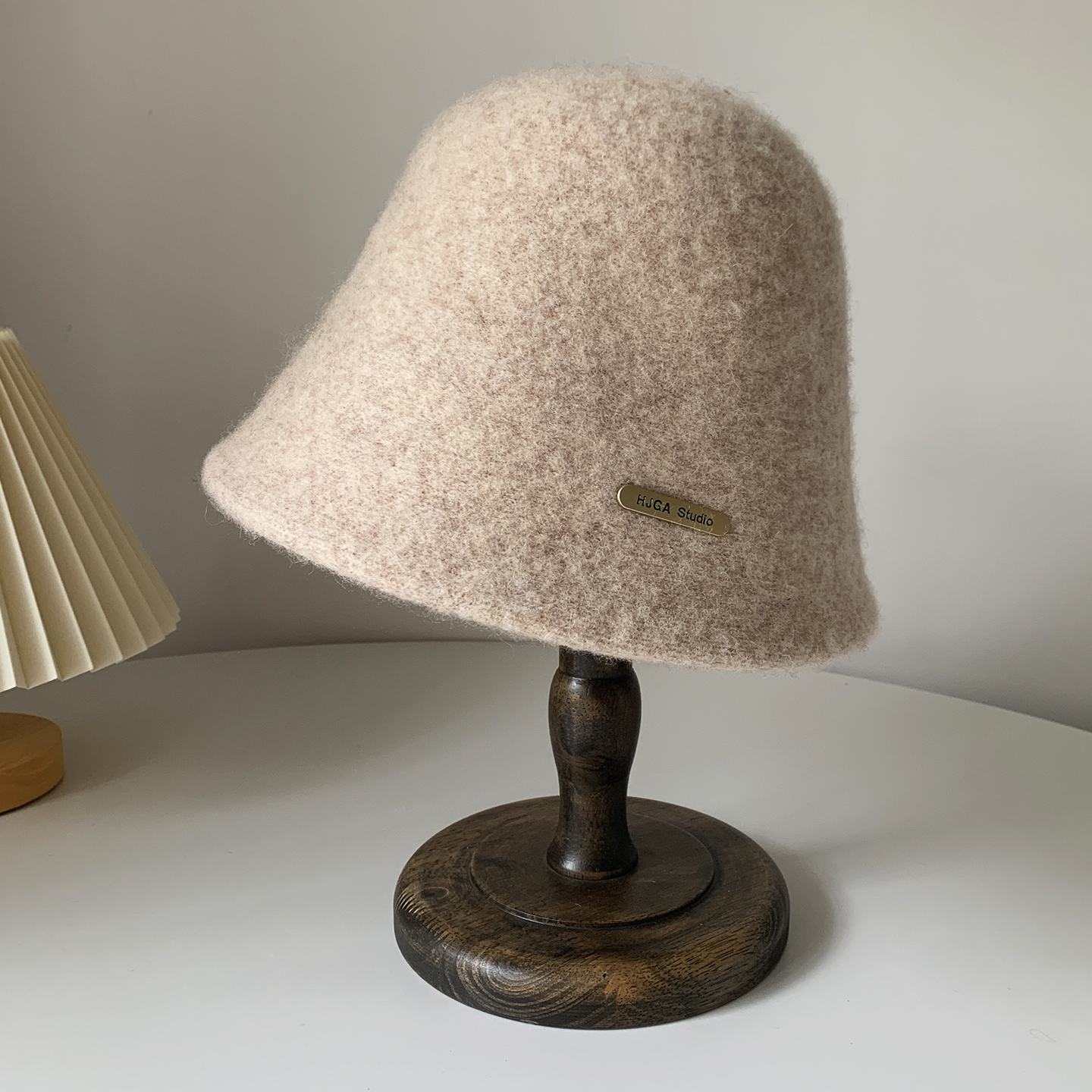 日系羊毛呢渔夫帽子女秋冬新款韩版百搭素颜遮脸水桶帽显脸小盆帽