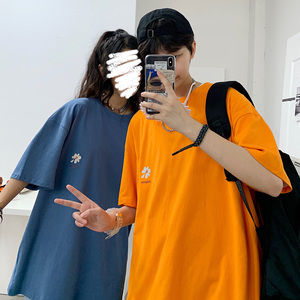 DX17059-P25 纯棉宽松短袖t恤男大码五分袖男半袖男 港风图片