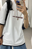 LT30071-P30假两件t恤男短袖男大码5五分袖男半袖，男装T恤，电商A040