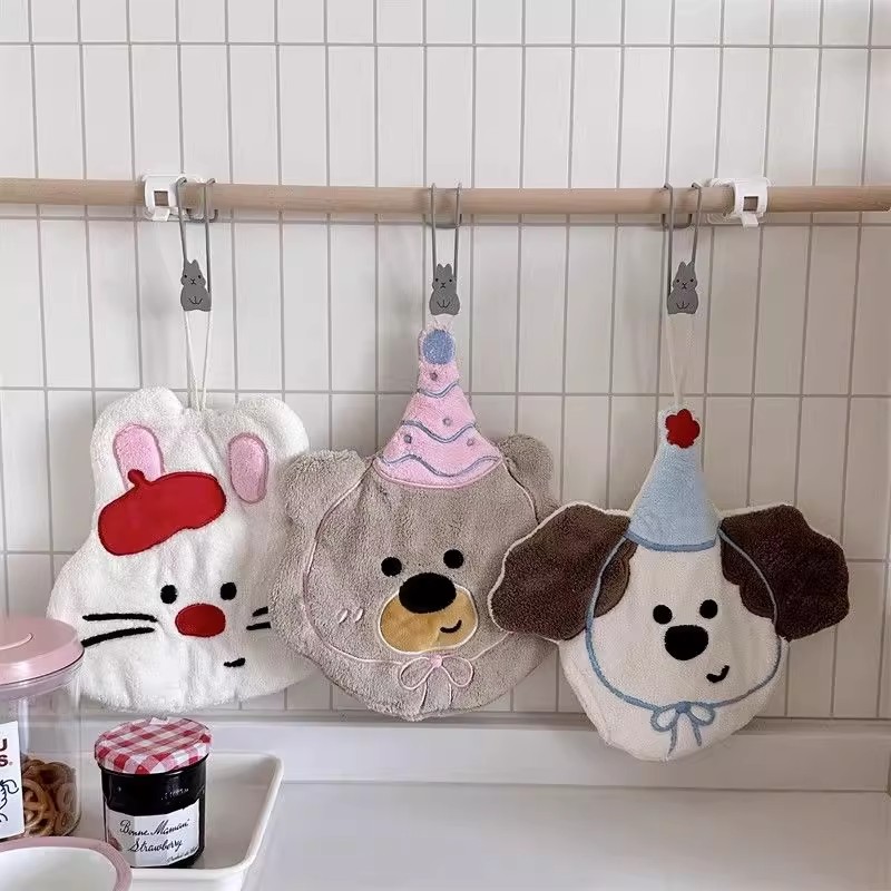 卡通可爱挂式擦手巾吸水速干