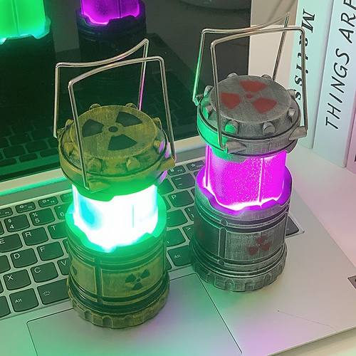 核反应堆氛围灯手提小夜灯树脂微型核能装置电池款灯笼摆件送男友