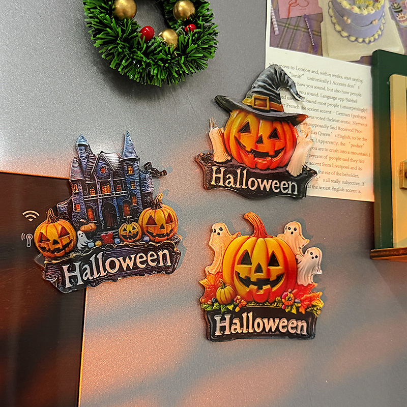 冰箱贴万圣节系列纪念品创意礼物家居装饰磁吸贴饰伴手礼高级感