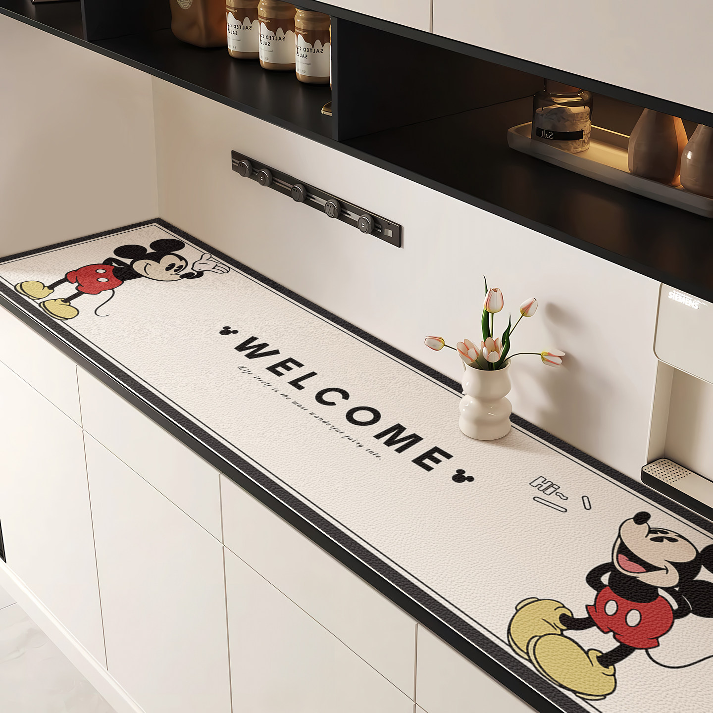 卡通餐边柜台面保护垫酒柜桌垫免洗玄关桌面垫鞋柜垫子柜子防脏垫,居家布艺,桌布,淘宝优惠券,粉丝福利购,淘宝优惠卷