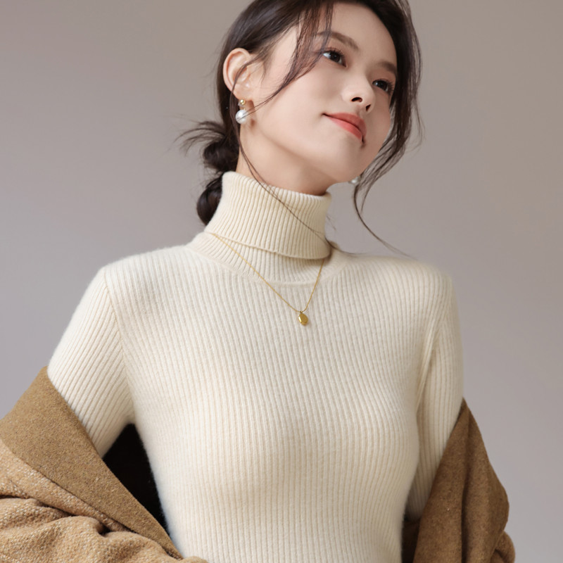2024新款加厚高领毛衣女秋冬