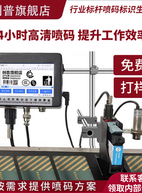 创普T6在线喷码机全自动流水线打码机打生产日期打码机打码器激光