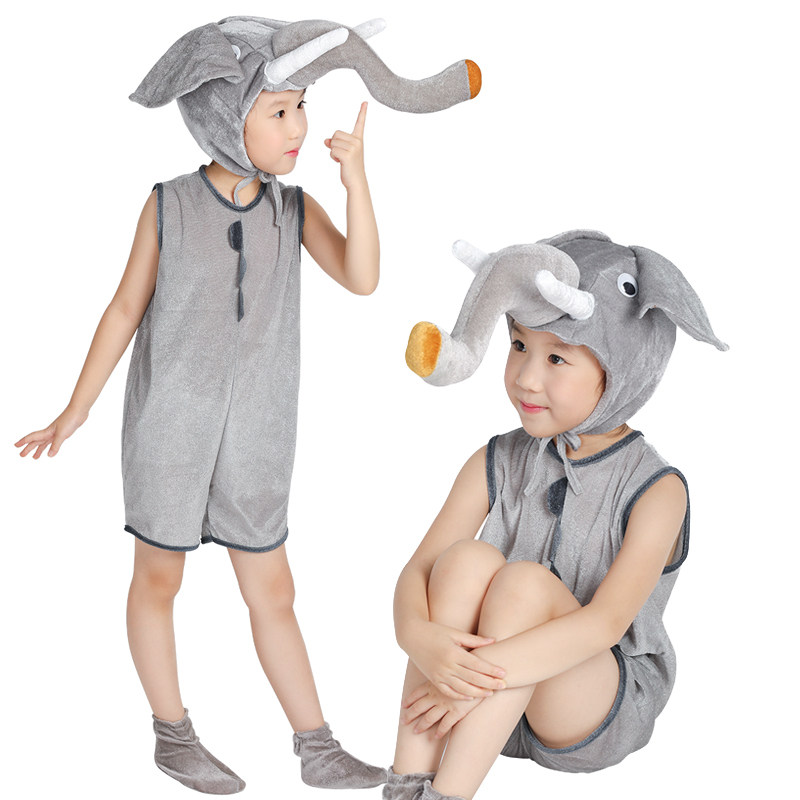 六一大象演出服儿童cosplay服装幼儿园动物表演服舞台童话剧服装7