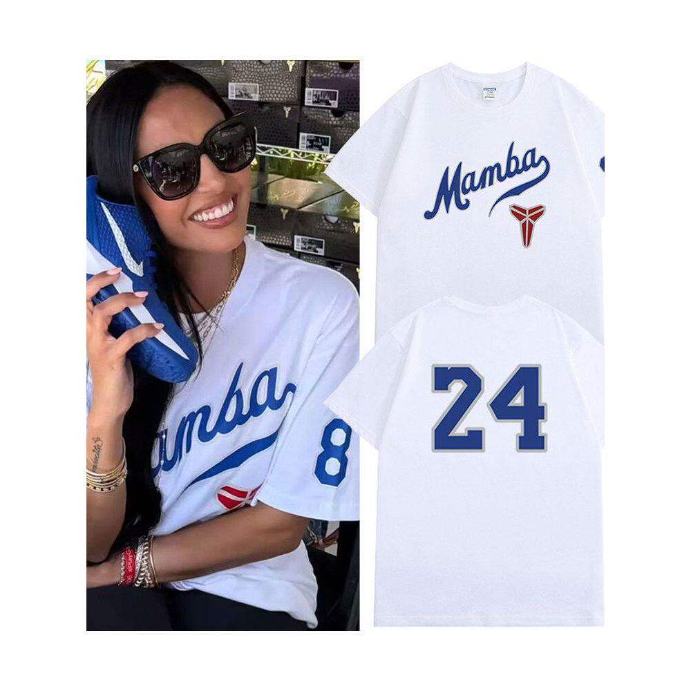 瓦妮莎同款kobe24纪念版T恤美式投篮运动致敬科比曼巴精神纪念衫