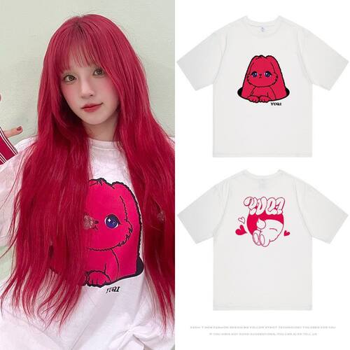 宋雨琦专辑YUQ1周边Minnie应援同款短袖T恤衣服纯棉打底衫夏