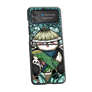 适用三星zflip3手机壳国潮皮纹flip3保护套折叠屏全包防摔新款三星zflip4皮套高端外壳女网红官方F7110/f9260