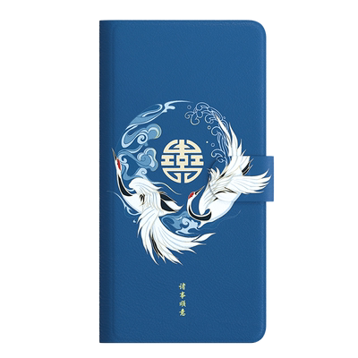 翻盖皮套适用于红米note12pro手机壳note11e国潮note14国风9promax外壳note8t软壳note7插卡高级note5/note13