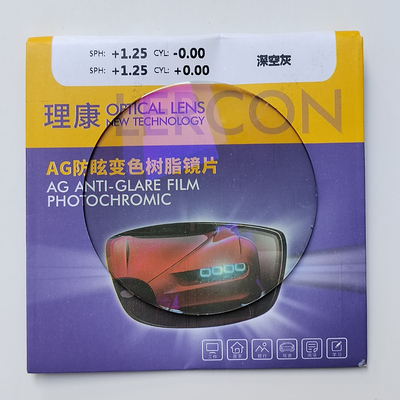 全真理康AG防蓝光眩光变灰树脂变色非球面近视1.56远视平光配镜片