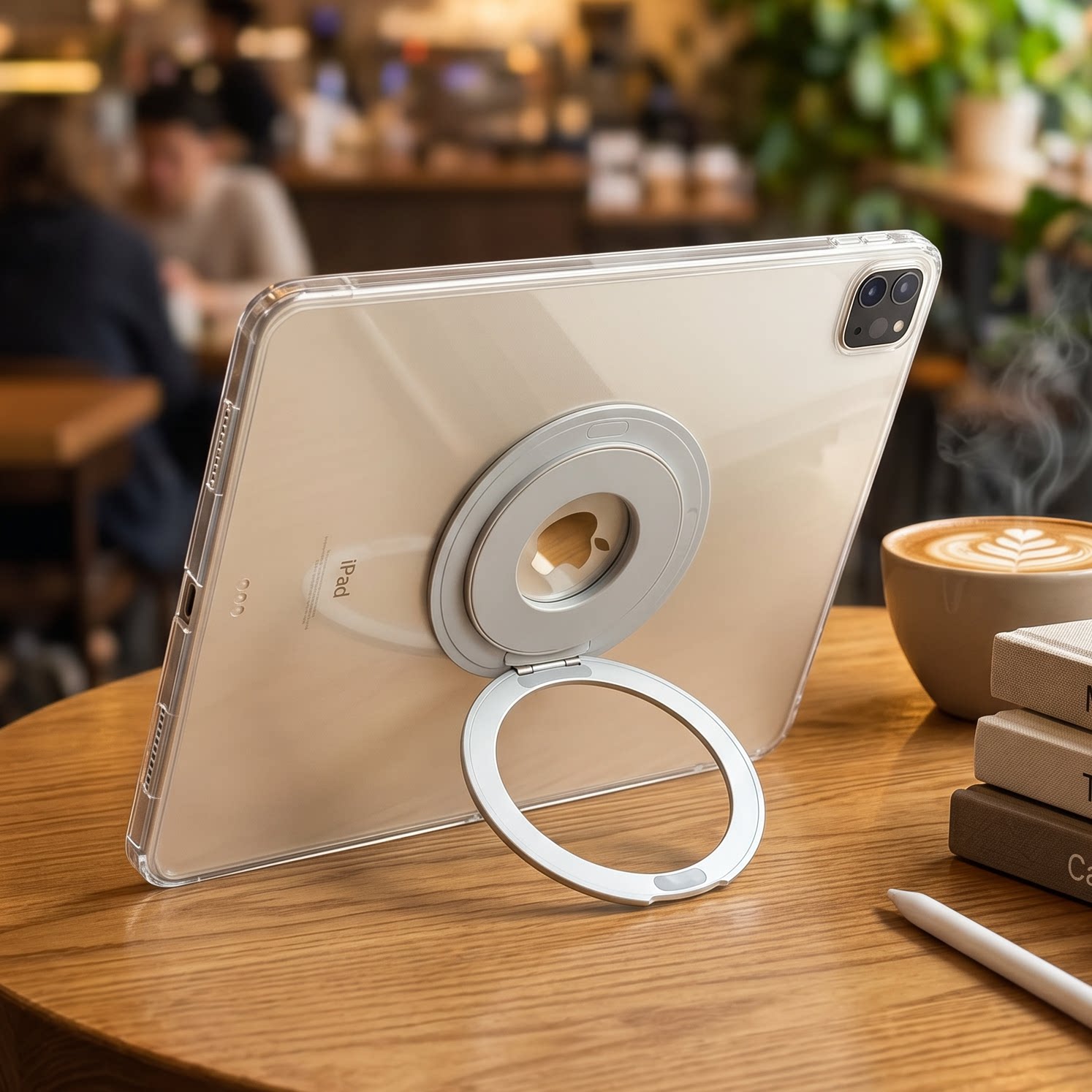 圆环支点壳适用苹果ipadair8保护壳pro防弯防摔13寸全包边ipad11代10.2平板透明9.7单后壳16新12.