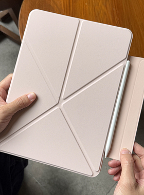 k折带壳子适用苹果ipadair6专用保护套2024pro11磁吸双面夹mini7新款平板10.2代5代搭扣13超薄4防摔包边防摔9