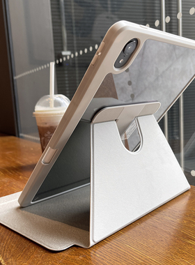 适用华为平板matepad11.5s亚克力720旋转se保护套pro11防弯air包边13.2透明10.8带笔槽12.6防摔10.4软mini壳