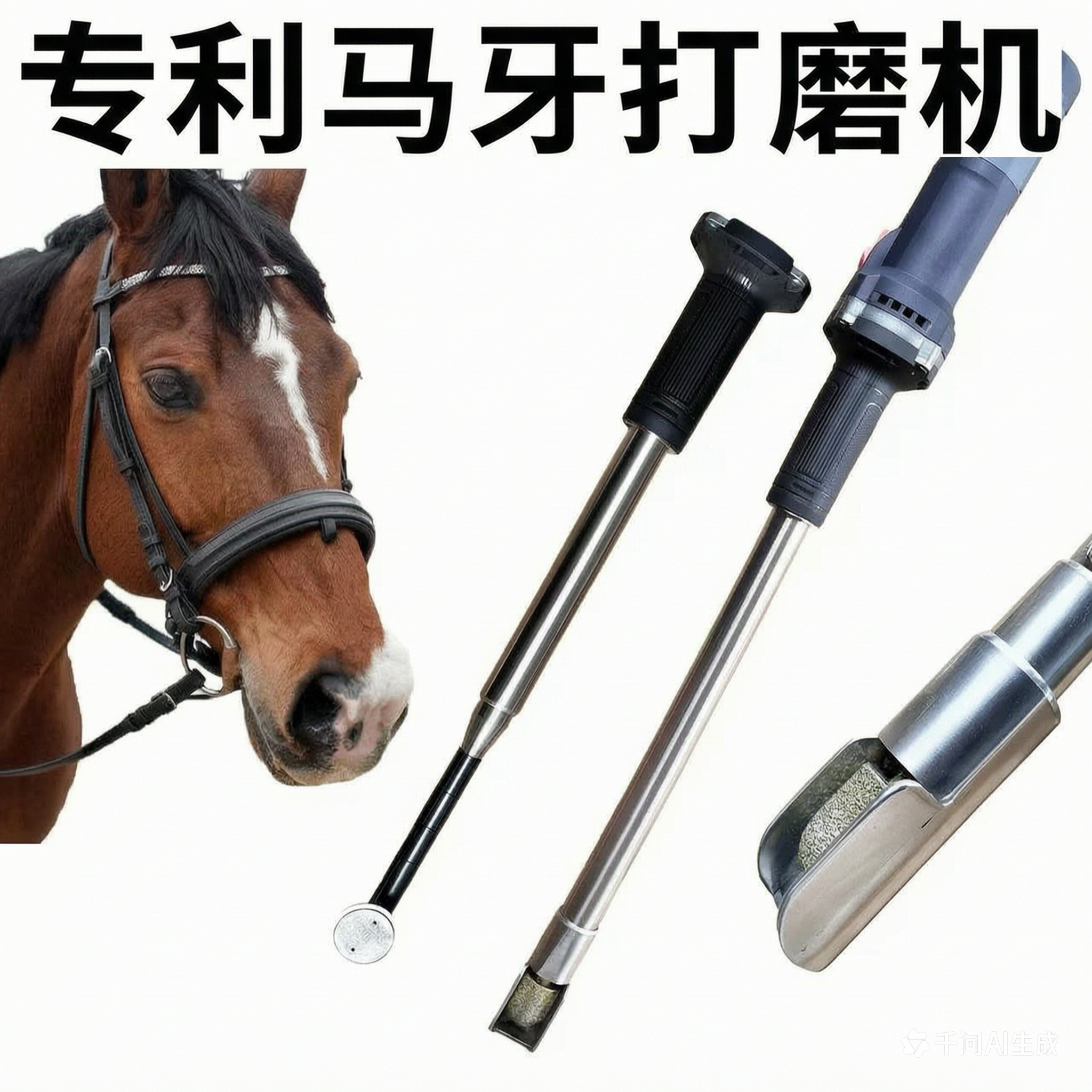 马牙电动打磨机锉刀搓马具修蹄工具牙齿开口器马鞍术缰绳料刮毛刷