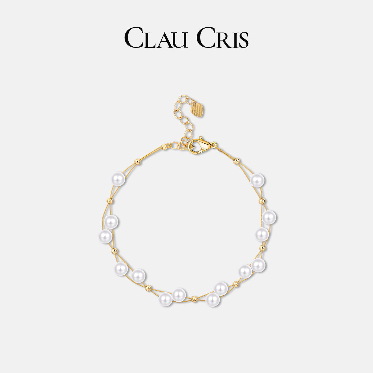 Clau Cris新品天然淡水珍珠手链星芒时尚轻奢手饰简约个性礼物