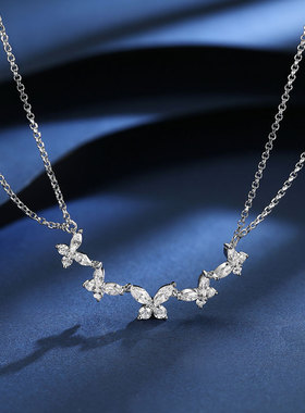 【生日礼物】APM Monaco蝴蝶项链送女友纯银轻奢生日礼物锁骨链
