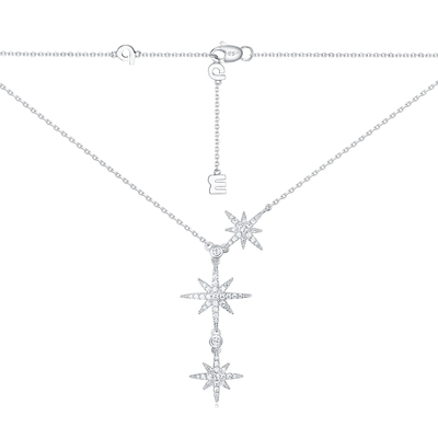 APM Monaco六芒星项链轻奢小众925纯银女锁骨链正品生日礼物