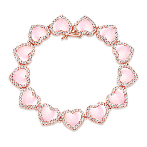 爱心贝母手链情人节礼物