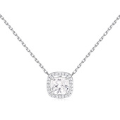 APM 银项链锁骨链生日送女友 方形女士高级时尚 MONACO 小码