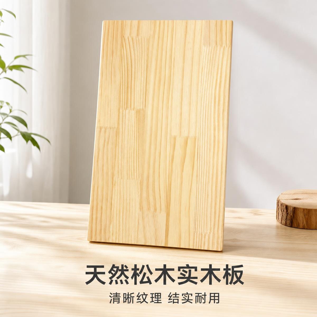 新西兰松木实木板定制衣柜分层隔板桌面板DIY置物架原木加厚板材