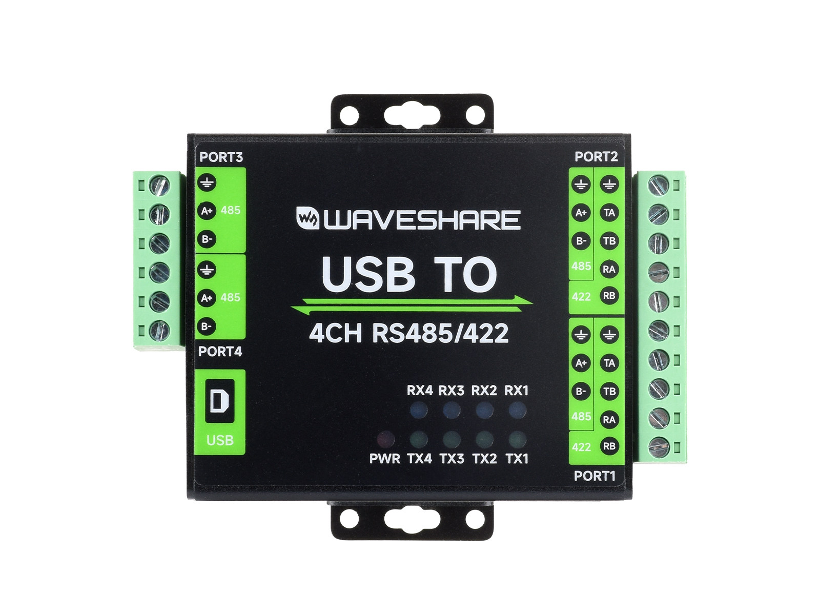 工业级隔离型USB转RS485/422转换器 支持USB转2路RS485/422传输稳