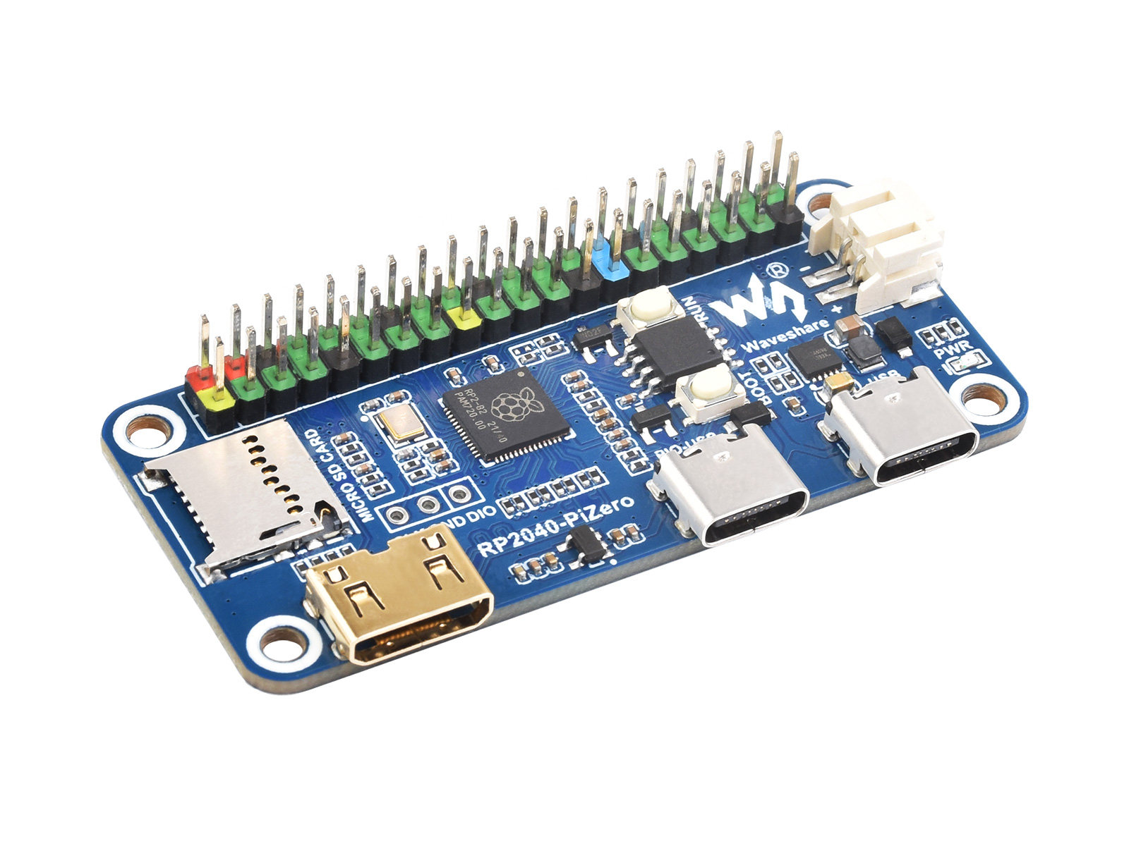 微雪RP2040-PiZero开发板基于官方RP2040双核处理器 PIO-USB 接口 - 实物图