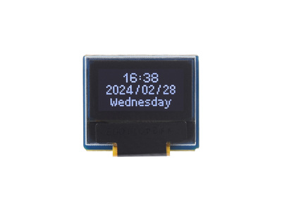 0.49寸OLED模块 SSD1315驱动芯片64×32分辨率 I2C通信黑白显示屏