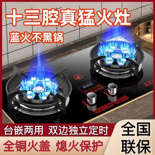 御皇好太太燃气灶双灶家